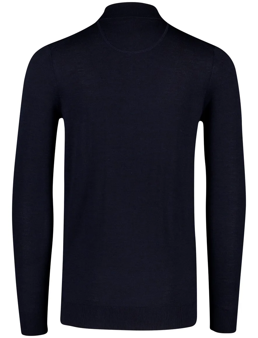 Portofino half zip trui donkerblauw extra lang