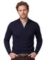 Portofino trui half zip donkerblauw extra lang