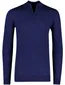 Portofino trui half zip blauw extra lang