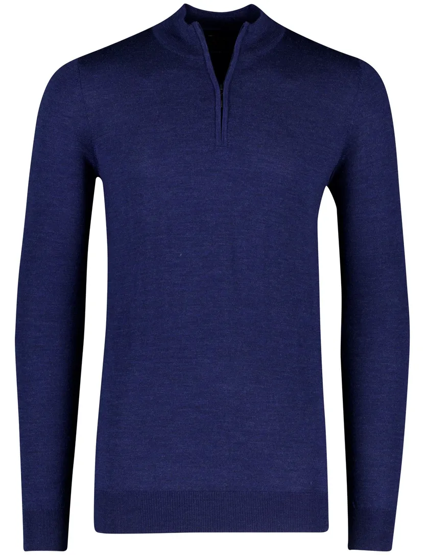 Portofino trui half zip kobalt extra lang