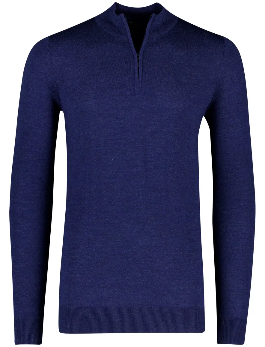 Portofino trui half zip kobalt extra lang