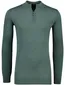 Portofino groen half zip trui merinowol extra lang