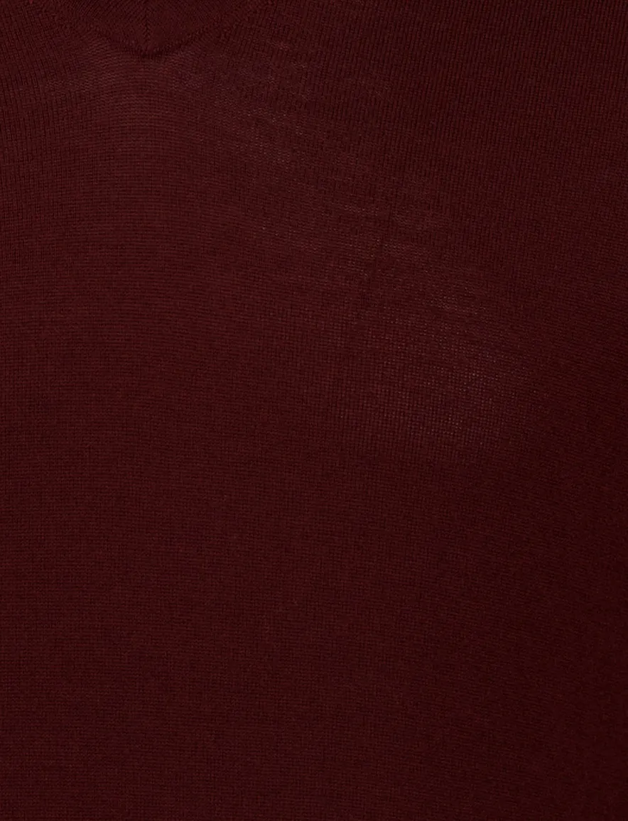 Portofino trui rood merinowol