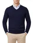 Portofino trui donkerblauw merinowol