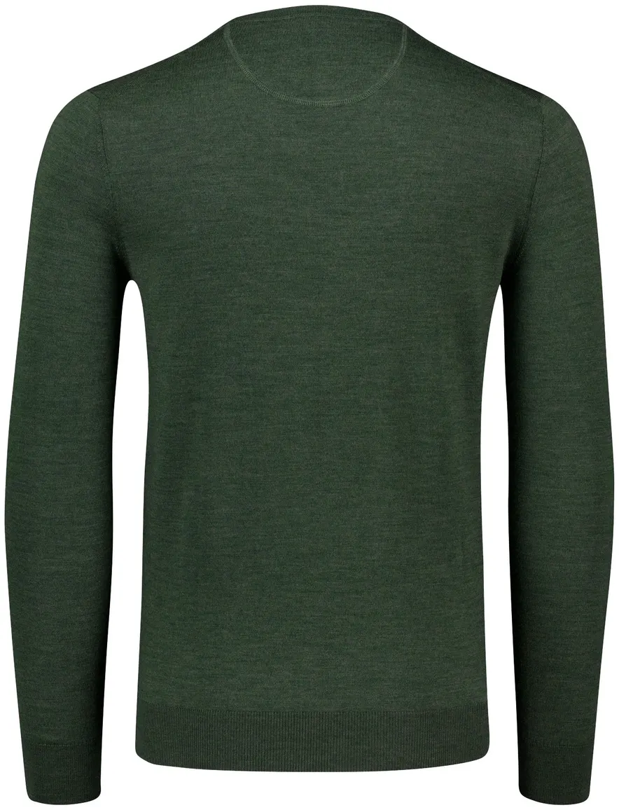 Portofino trui groen turtleneck merinowol