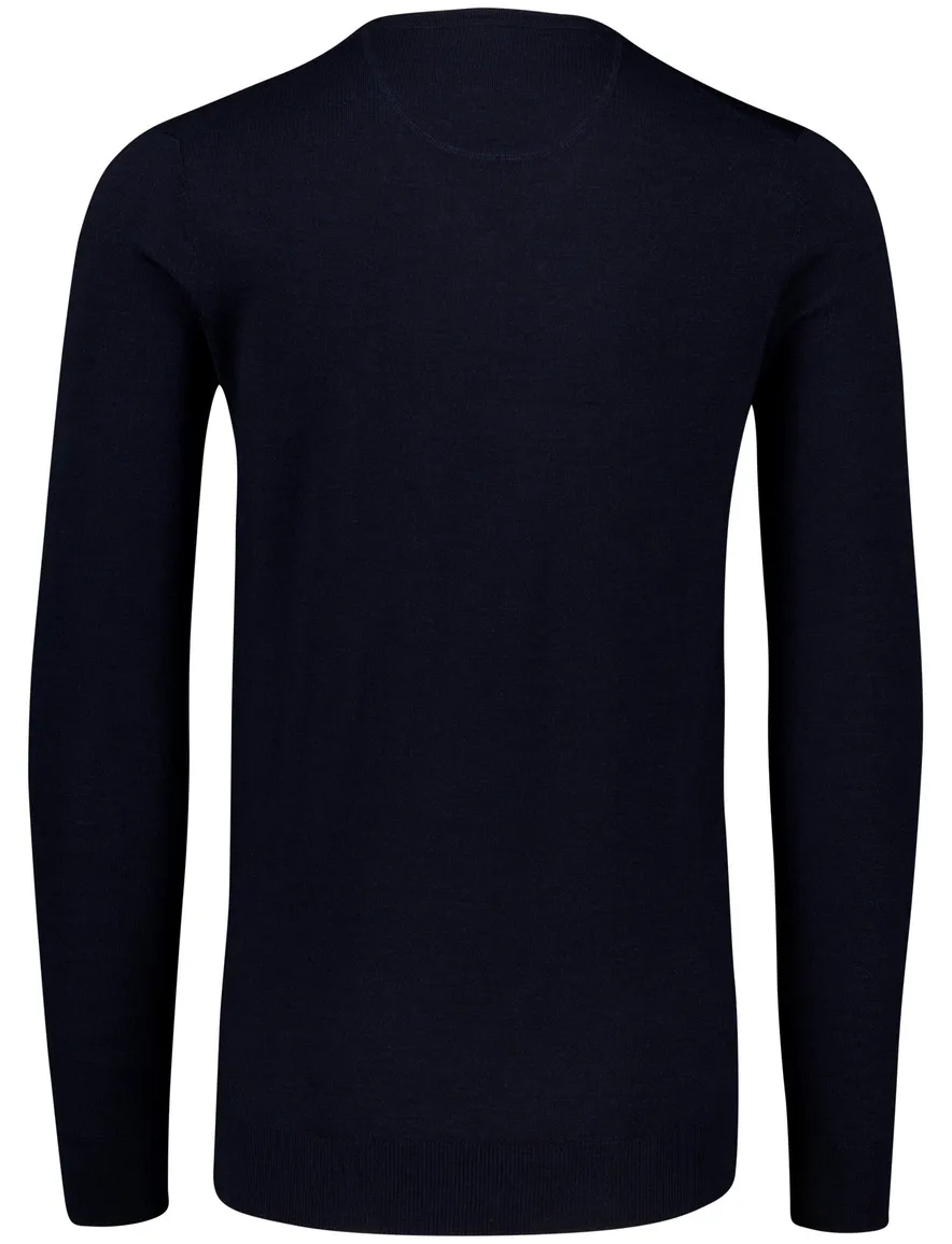 trui extra lange mouwlengte donkerblauw Portofino