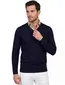 Portofino trui extra lange mouwlengte donkerblauw scheerwol