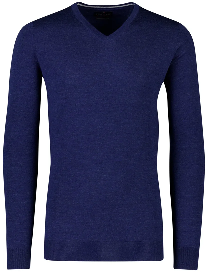 Portofino trui donkerblauw gemeleerd