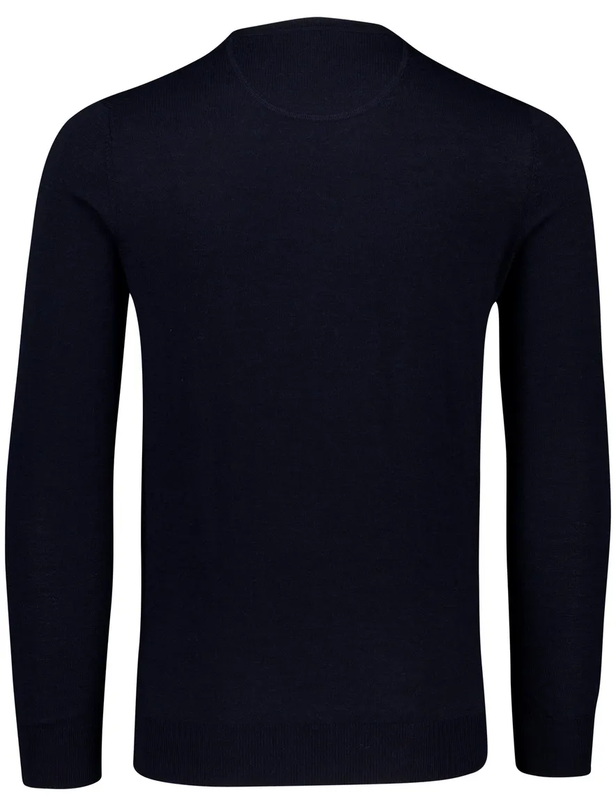 Portofino trui donkerblauw merinowol