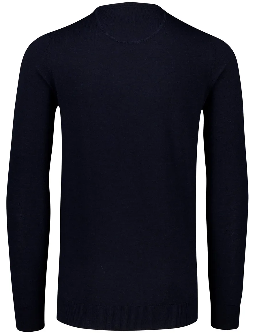 trui extra lange mouwlengte donkerblauw Portofino