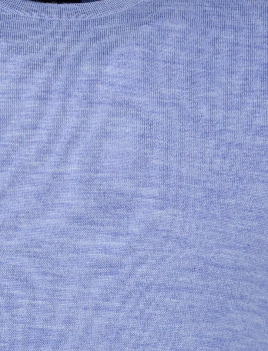 trui extra lange mouwlengte blauw Portofino