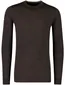 Portofino Trui extra lang donkerbruin merinowol turtleneck
