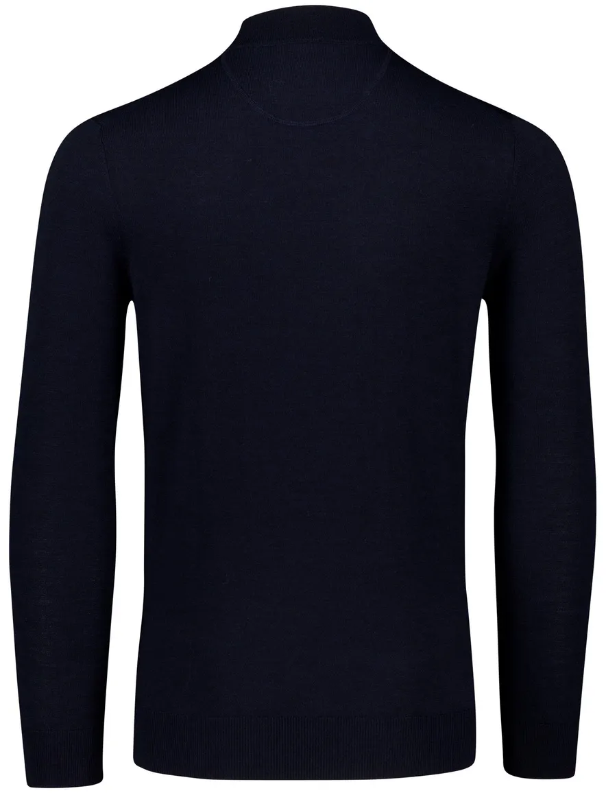Portofino turtleneck trui navy merinowol