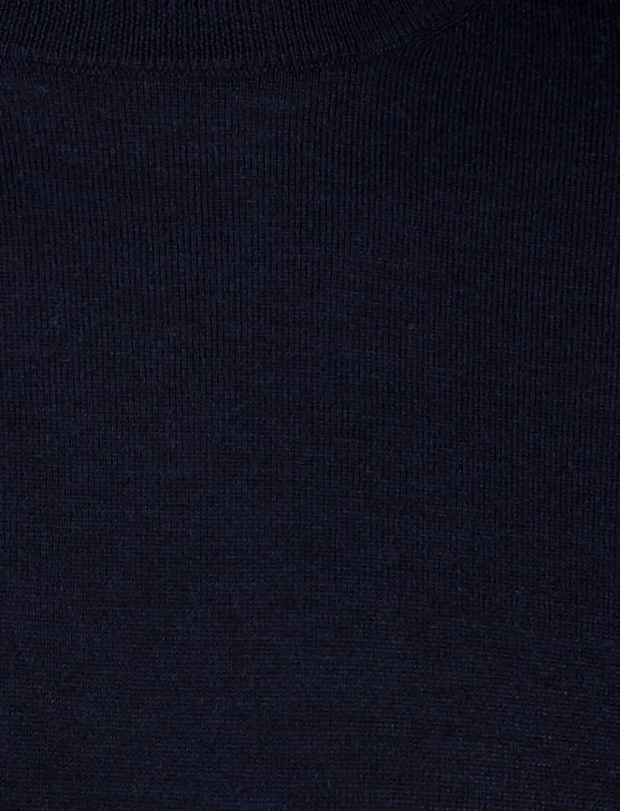 Portofino turtleneck trui navy
