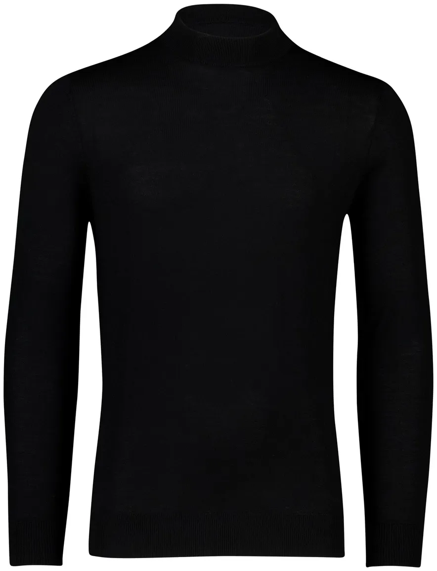 Portofino turtleneck trui zwart