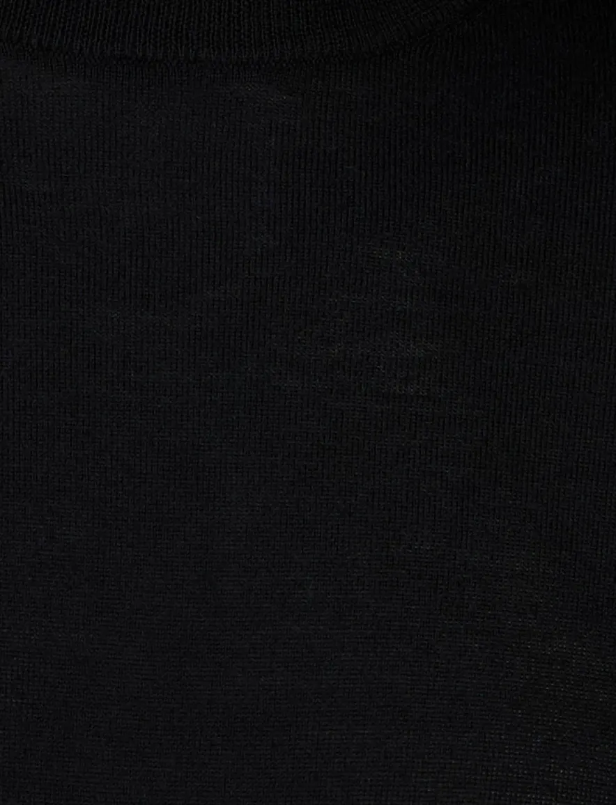 Portofino turtleneck trui zwart