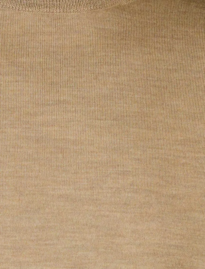 turtle neck trui portofino camel