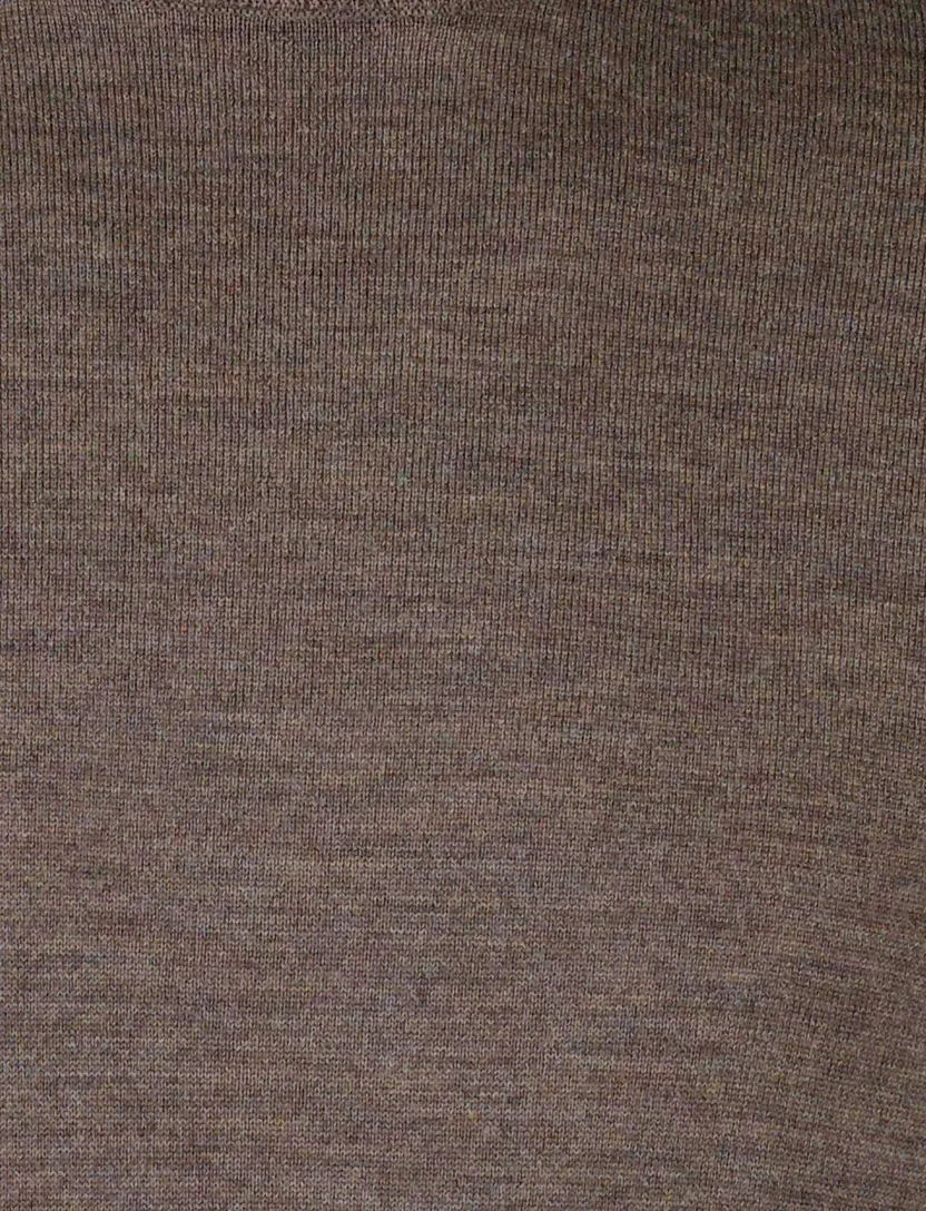Portofino trui turtle neck bruin