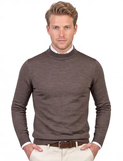 Portofino trui turtle neck Portofino bruin