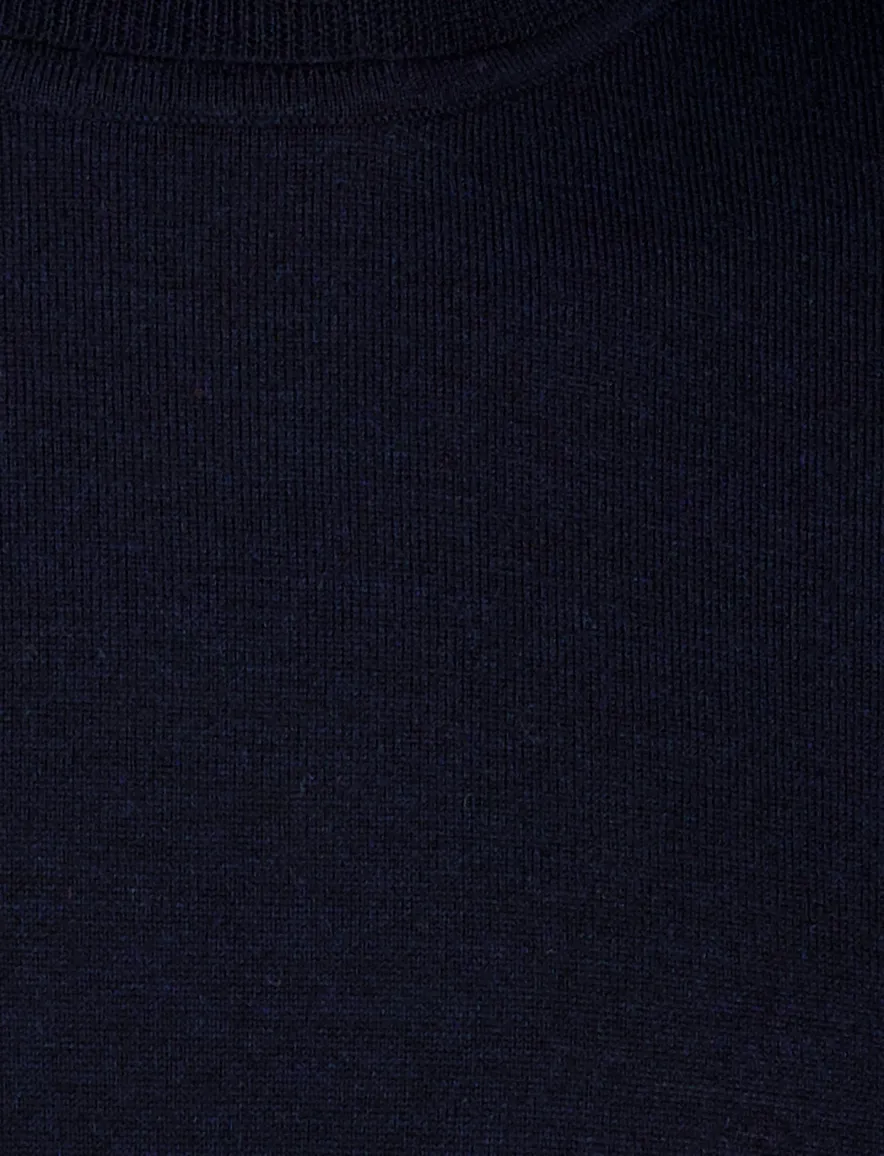 Portofino coltrui donkerblauw merinowol