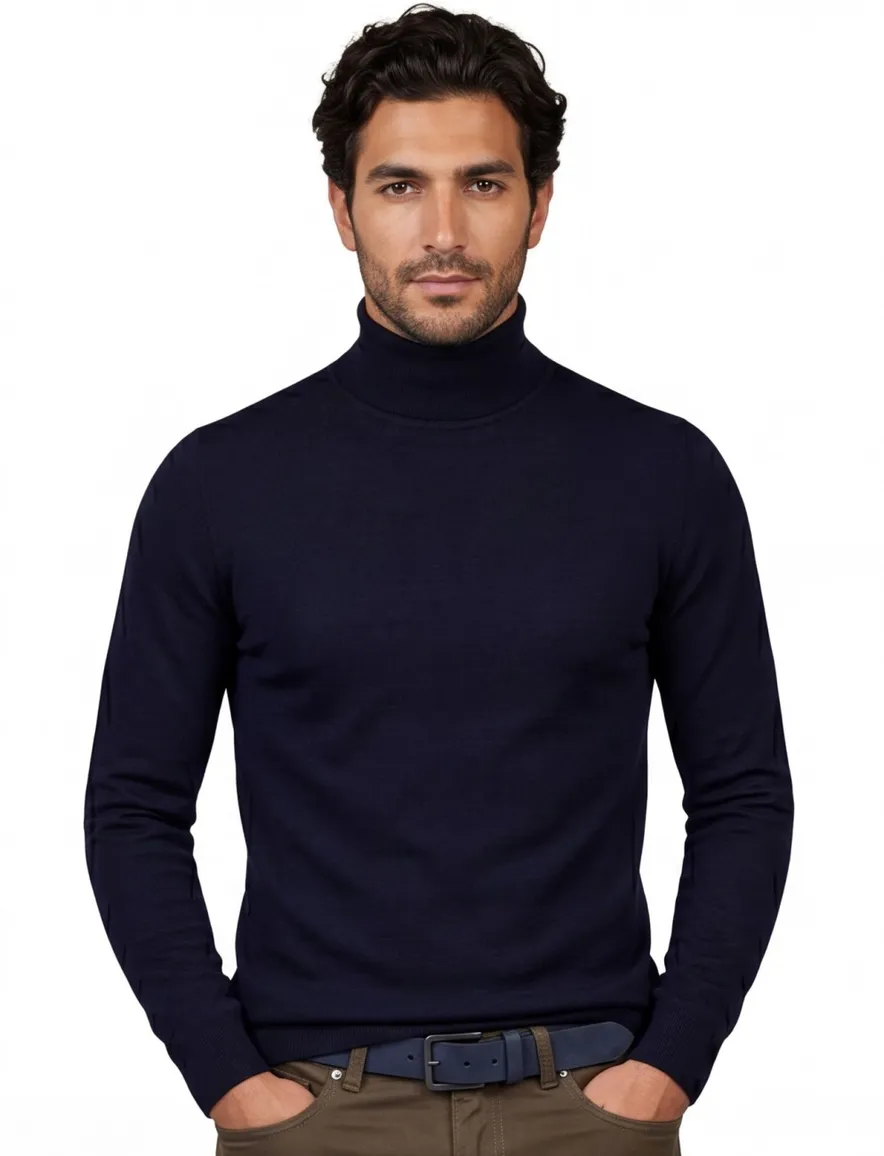 Portofino coltrui donkerblauw merinowol