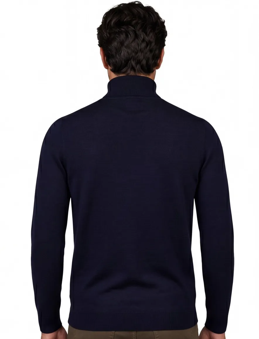 Portofino coltrui donkerblauw merinowol
