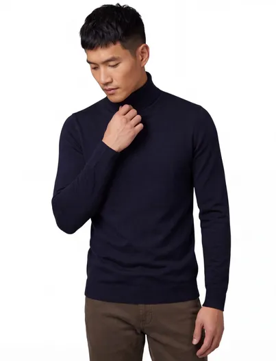 Portofino Portofino coltrui donkerblauw merinowol effen