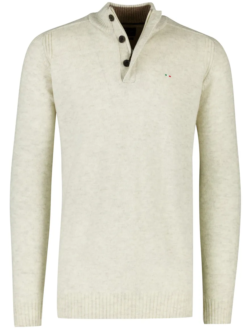 trui extra lange mouwlengte creme Portofino