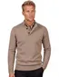 trui extra lange mouwlengte Portofino beige gemêleerd