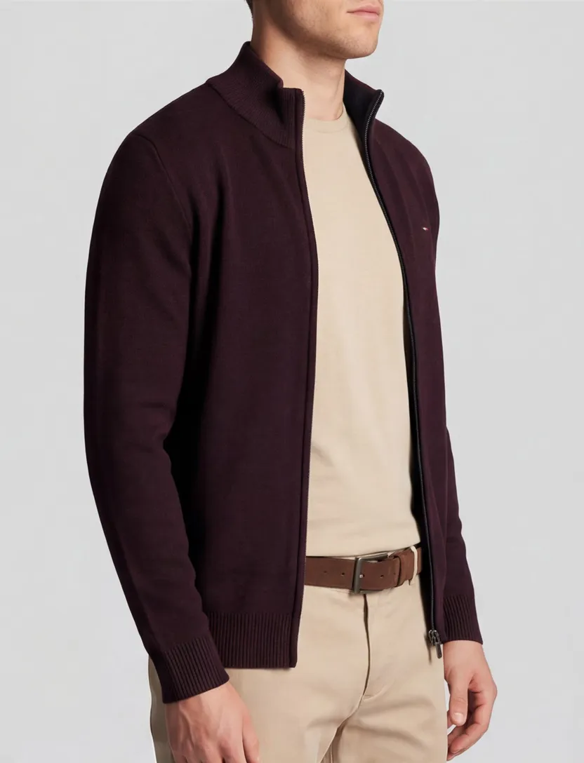 Aubergine vest Portofino katoen