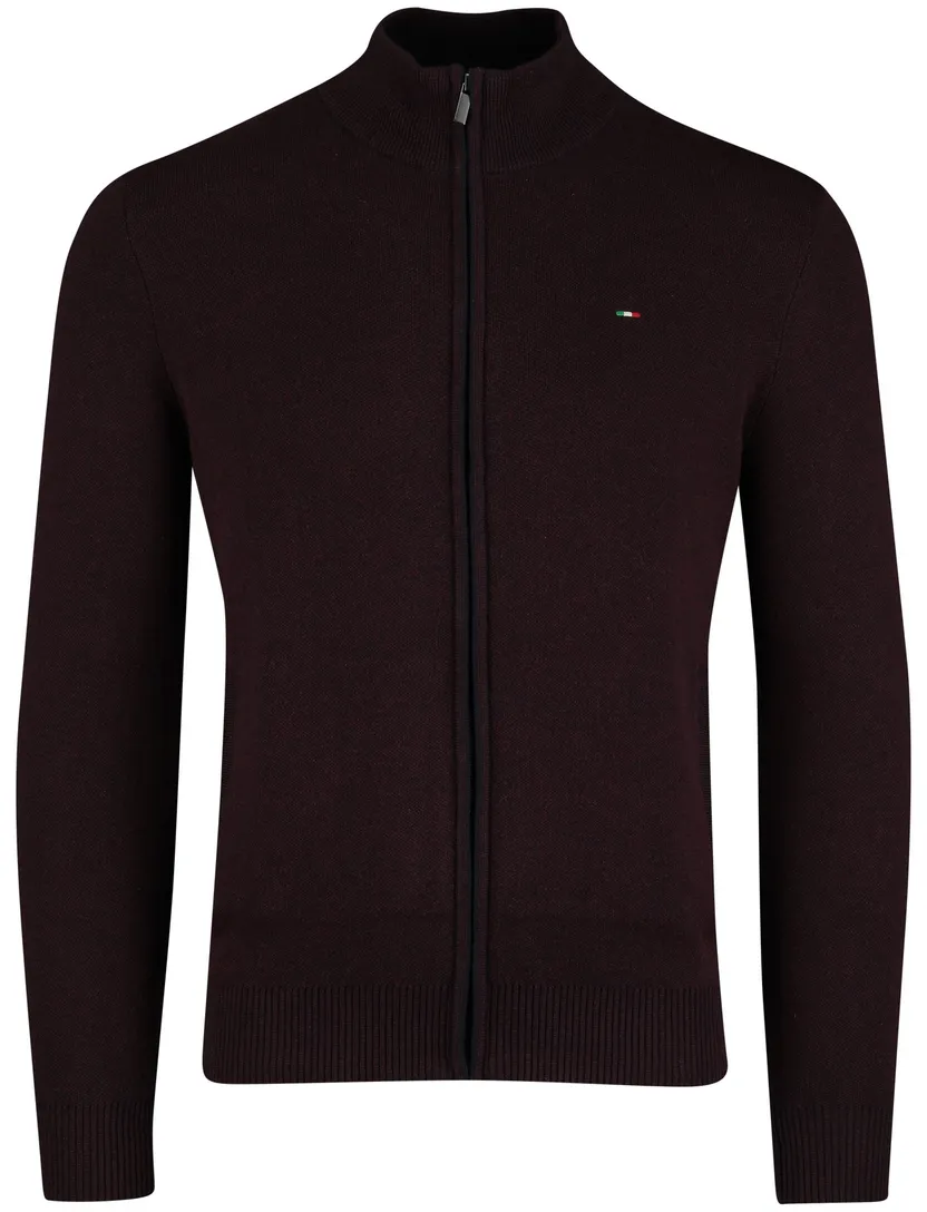 Aubergine vest Portofino katoen