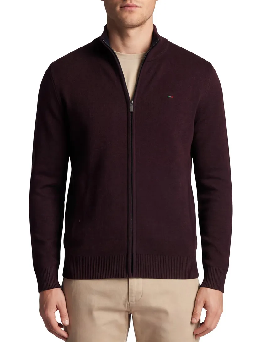Aubergine vest Portofino katoen