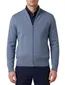 Portofino vest effen blauw katoen normale fit