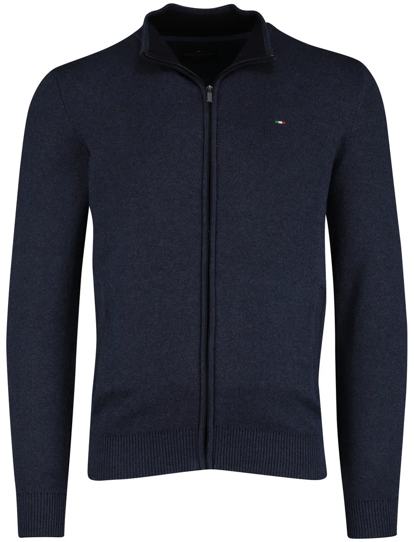 Navy Portofino vest katoen