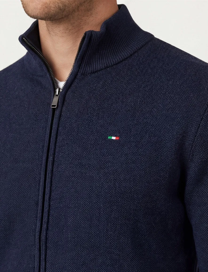 Vest Portofino navy katoen