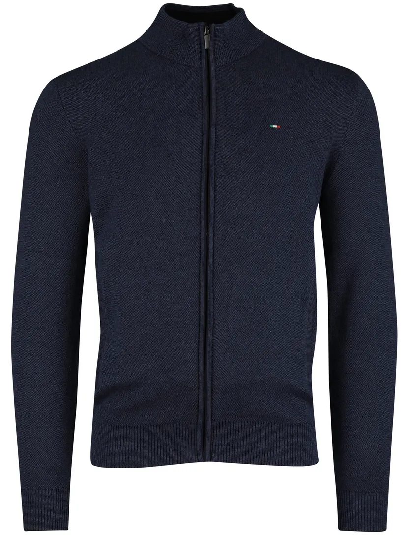 Navy Portofino vest katoen