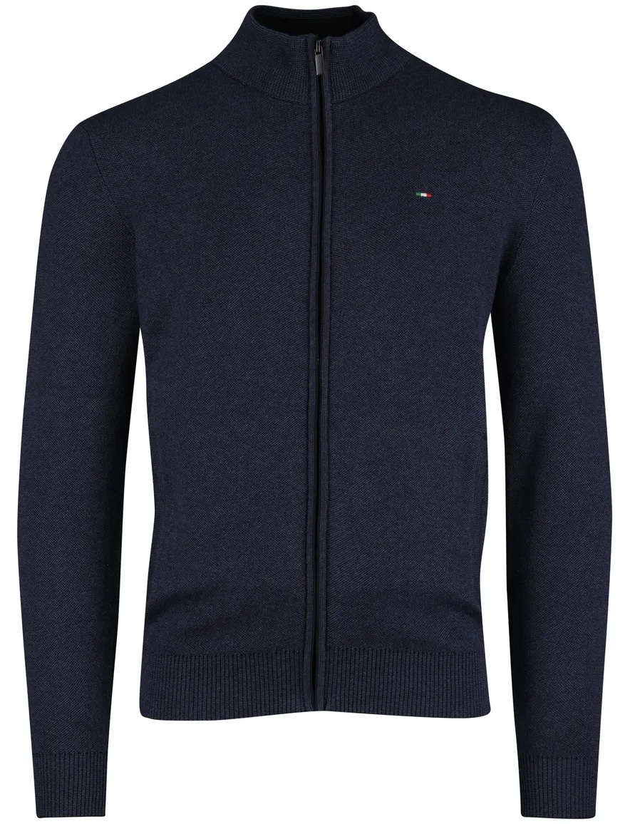 Vest Portofino navy katoen