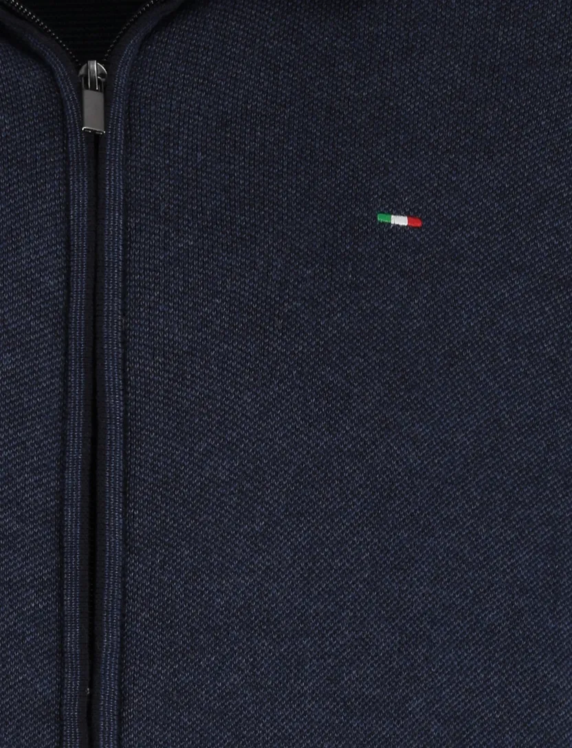Navy Portofino vest katoen