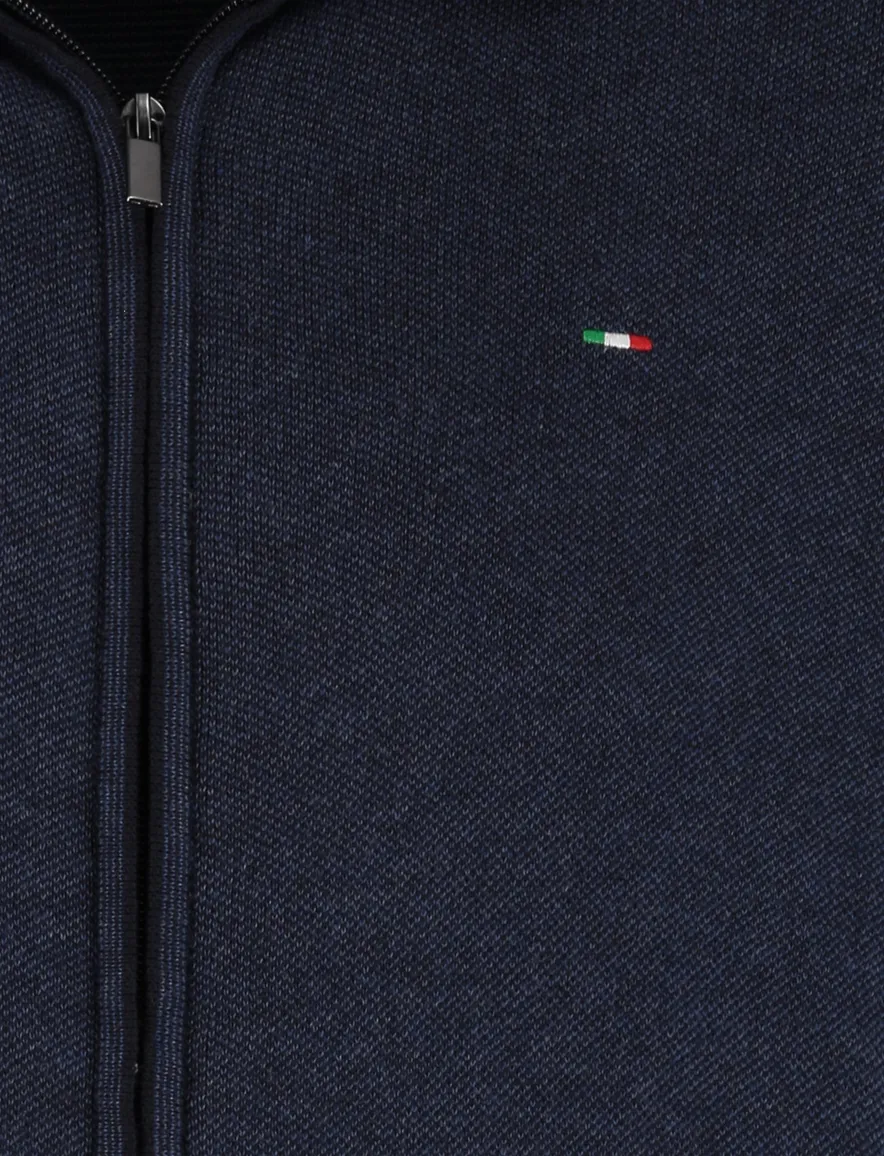 Vest Portofino navy katoen