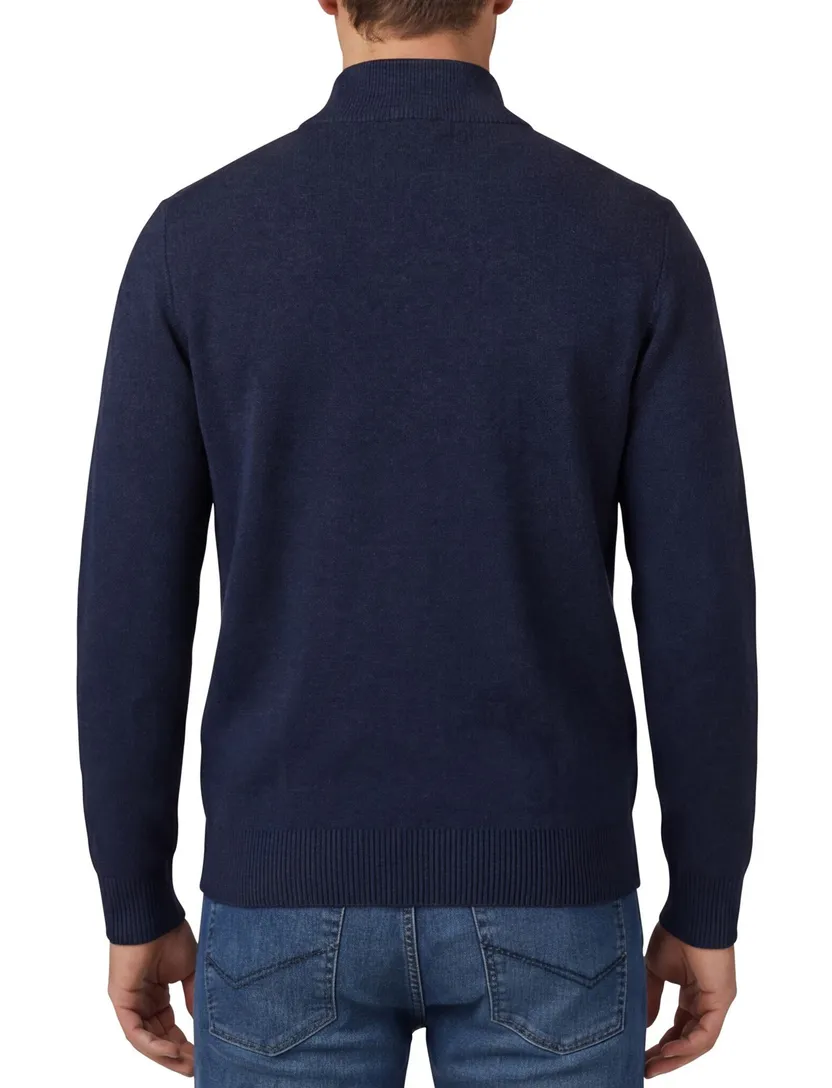 Navy Portofino vest katoen