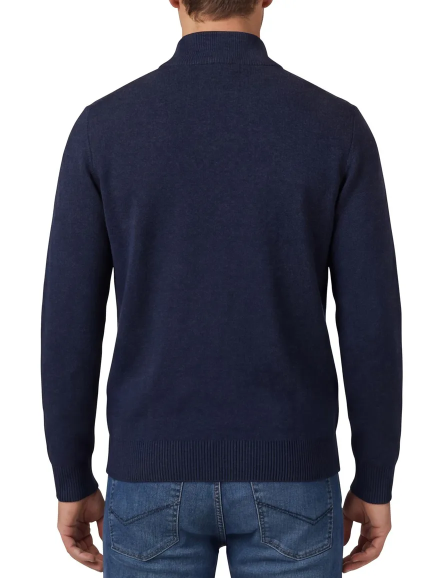 Vest Portofino navy katoen
