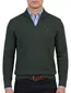 Half zip trui Portofino groen katoen