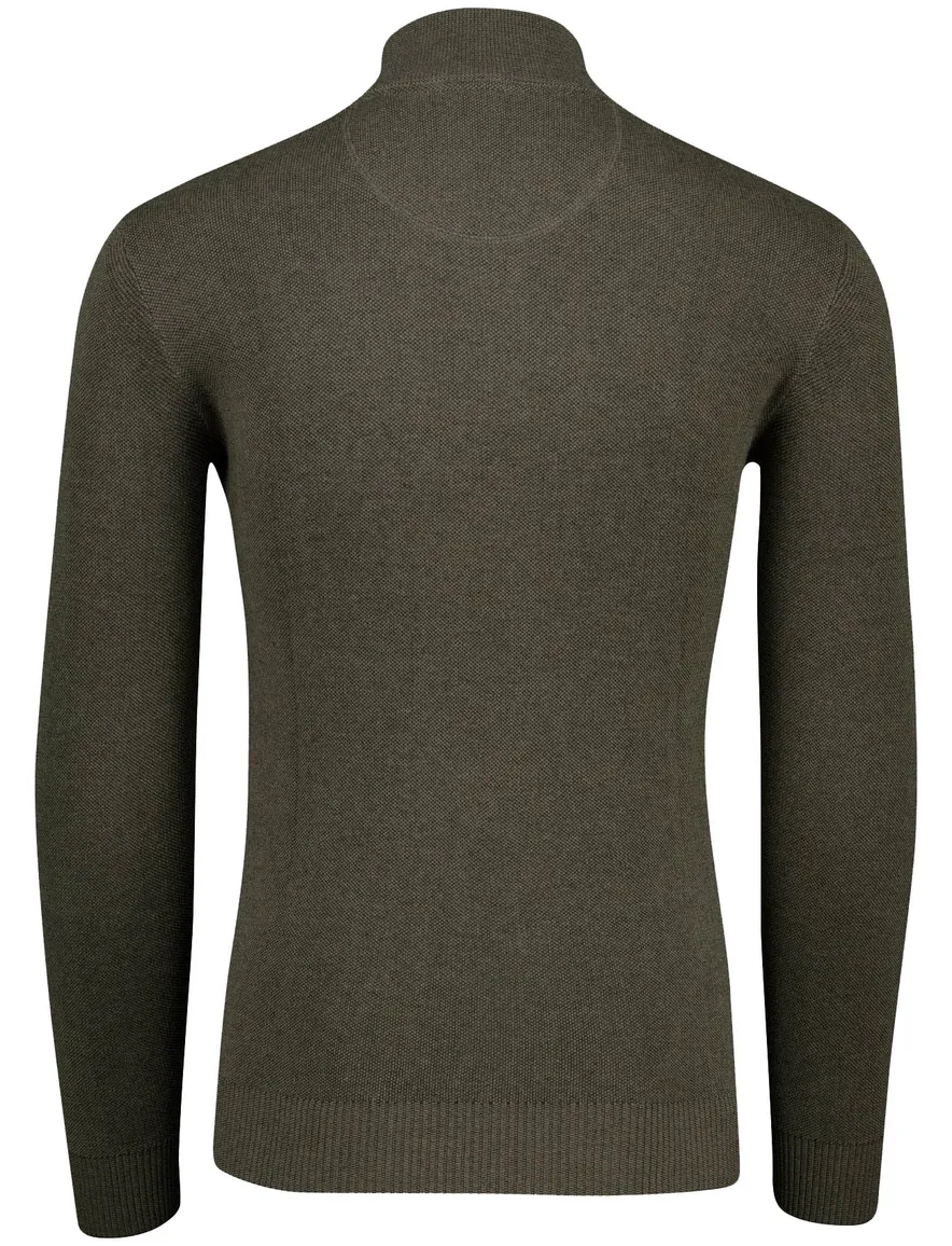 Portofino half zip trui donkergroen