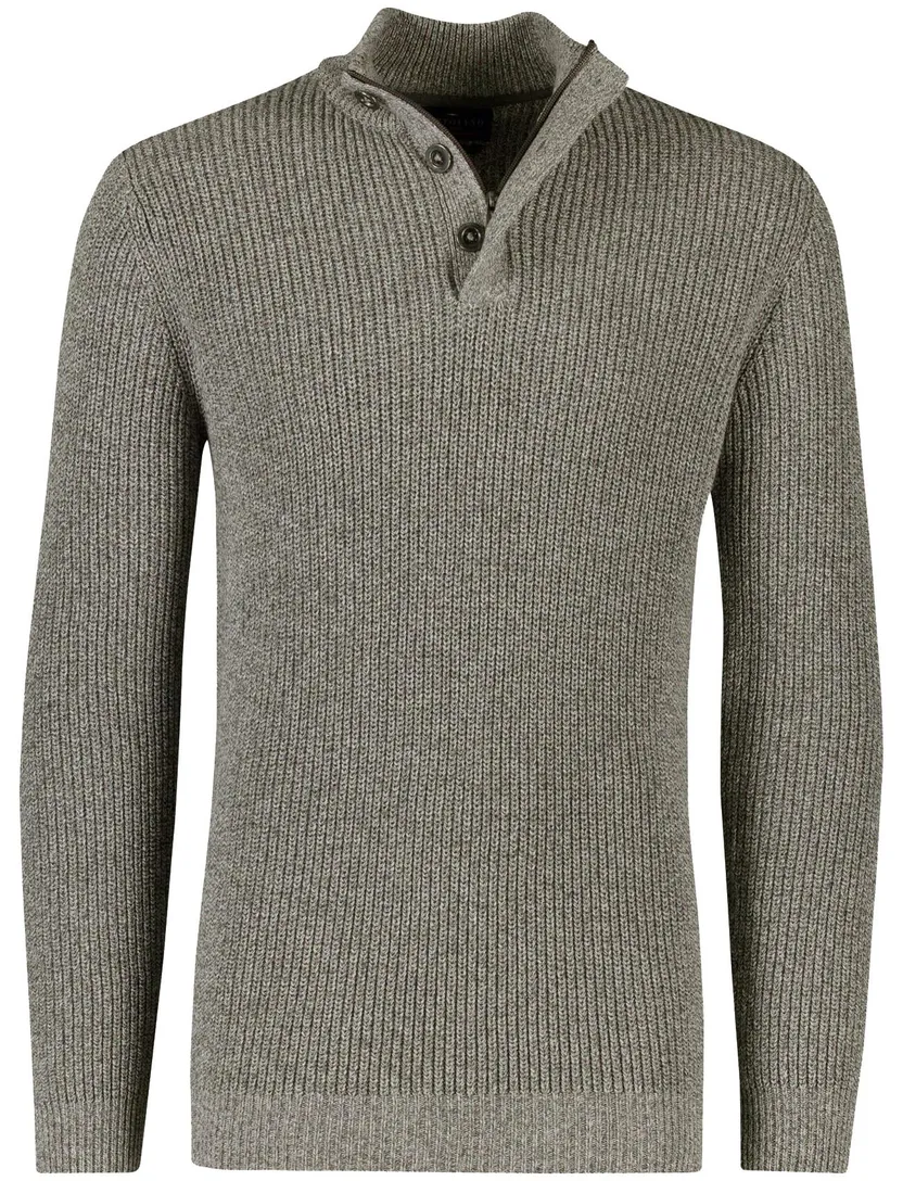 trui extra lange mouwlengte Portofino khaki