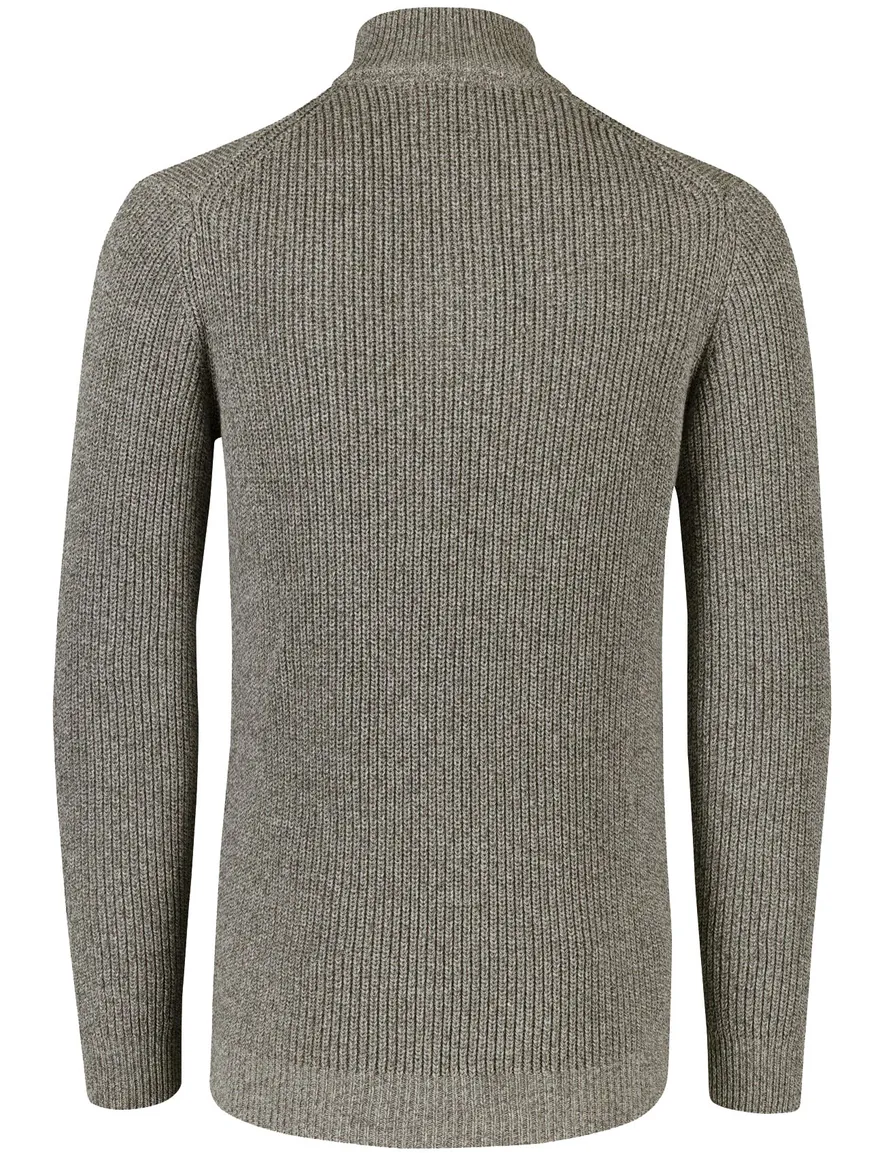 Portofino trui extra lange mouwlengte khaki