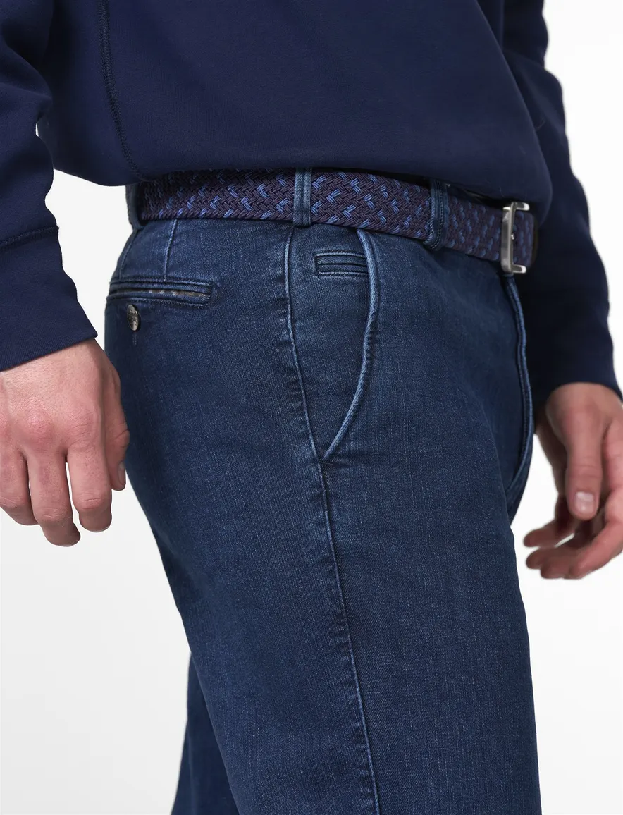 Meyer Bonn chino donkerblauw