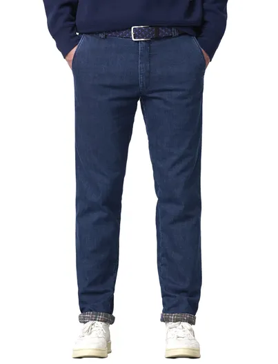 Meyer Meyer Bonn chino donkerblauw