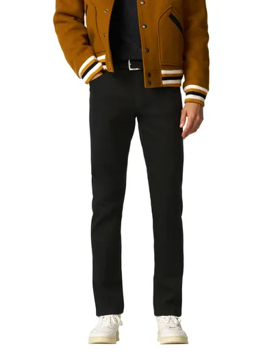 Meyer Meyer broek Dublin chino zwart effen katoen normale fit