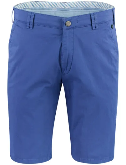Meyer Shorts Meyer B-Palma blauw katoen normale fit