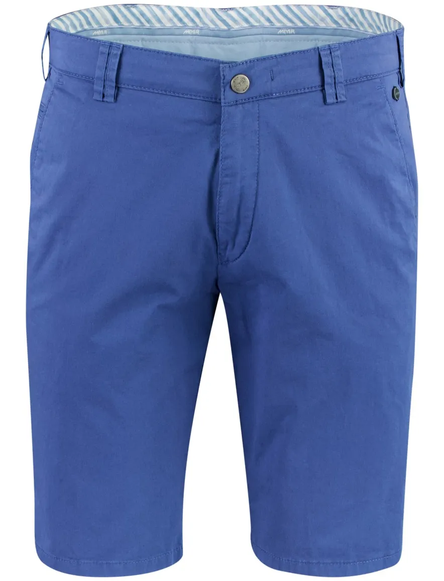 Shorts Meyer B-Palma blauw katoen normale fit